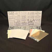 Foil Quill Stencil, Traceable Sheets, and card set S37