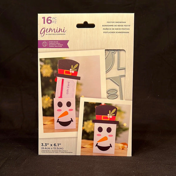 Crafter’s Companion Festive Snowman Gift Card Holder S25