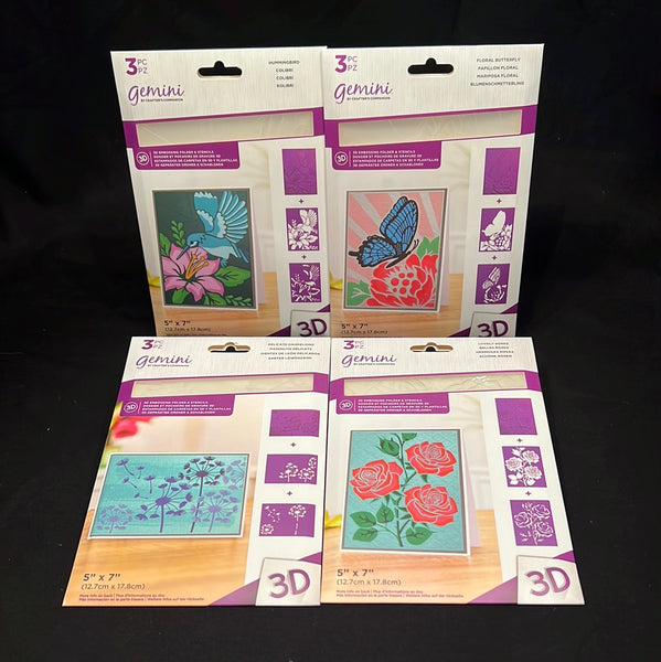 Gemini by Crafter’s Companion Embossing Folders and Stencils S70