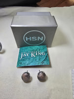 Sterling Silver Jay King Mine Finds Earrings Agate