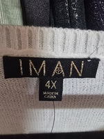 IMAN 4X 2pc Sweater wear with or without the scarf that is included