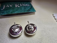 Sterling Silver Jay King Mine Finds Earrings Agate