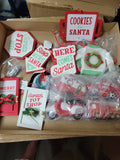 Huge 85pc Classic Christmas Ornament Set in Reds with Storage Box